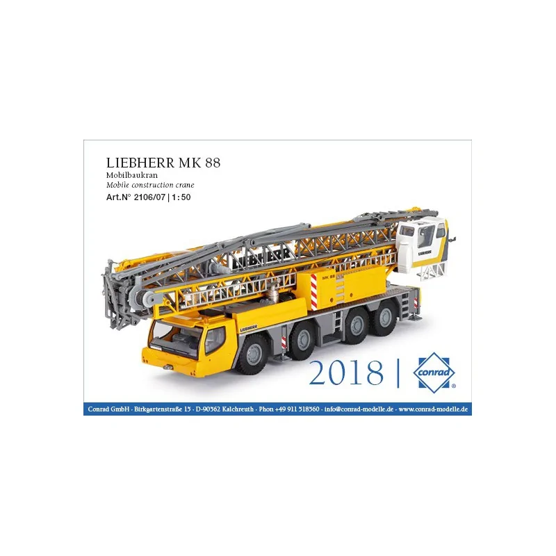 CONRAD 2106/07 LIEBHERR MK 88 Mobile construction crane Edition: L...