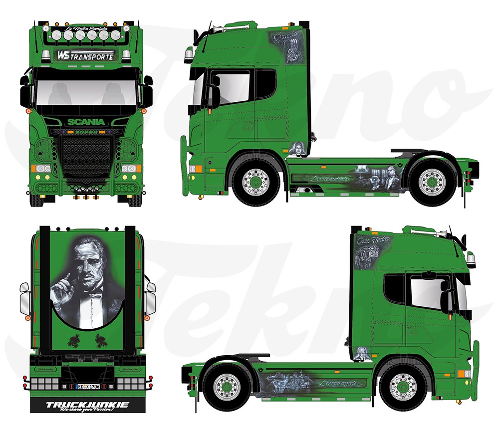 Tekno Scania R Serie Topline X Ws Transporte Tekno