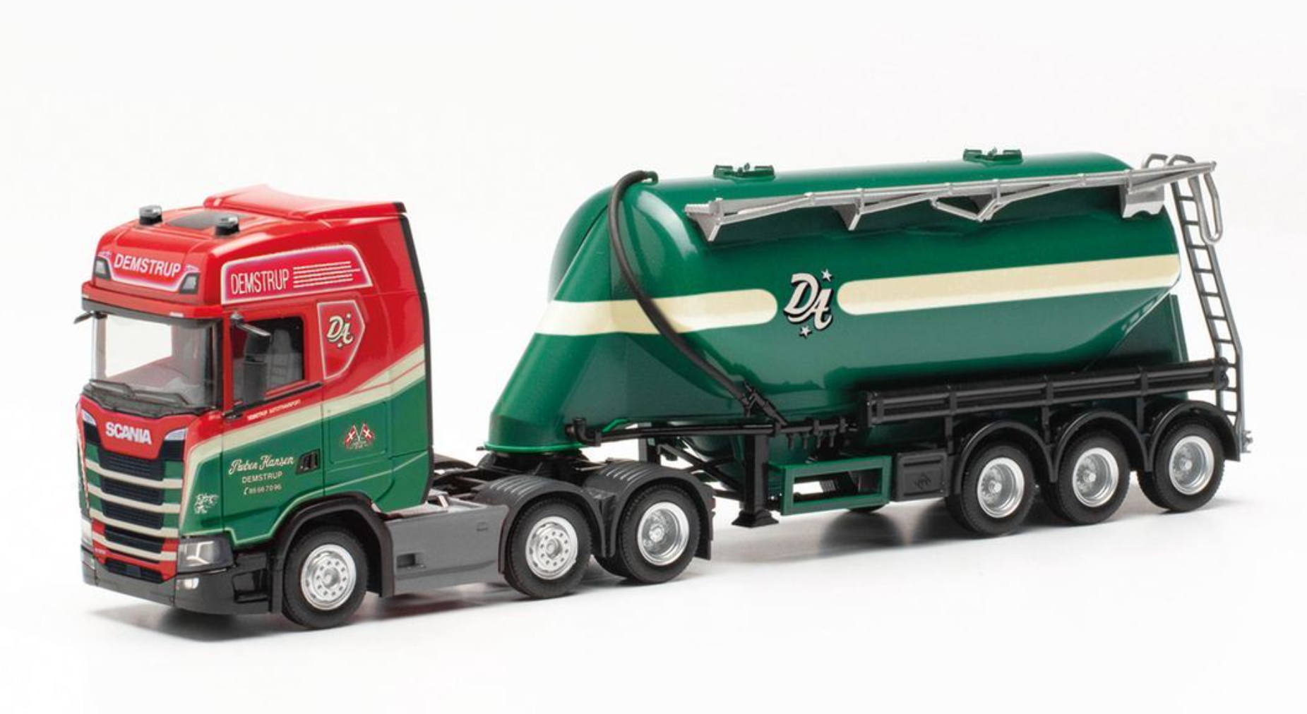 Herpa Scania Cs Hd Udder Silo Semitrailer Preben Hansen H