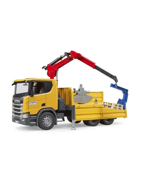 BRUDER 03551 Camion da cantiere Scania Super 560R con gru e 2 pall