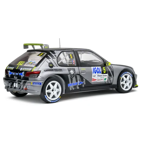 PEUGEOT 306 MAXI TEAM SEBASTIAN LOEB RACING N 5 RALLY MONT BLANC 2021  F.DELECOUR - J.R.GUIGONNET 1:18